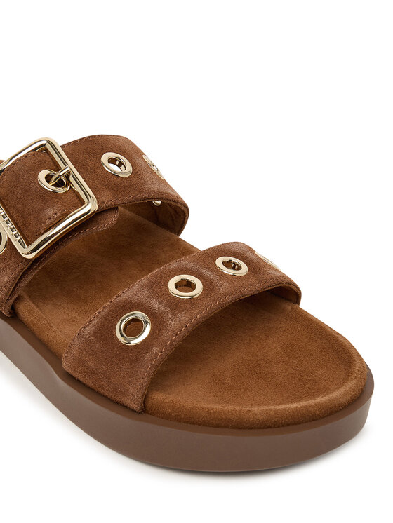 Inuikii Inuikii Παντόφλες Tilda Buckle 1004.003.0631 Σκούρο καφέ