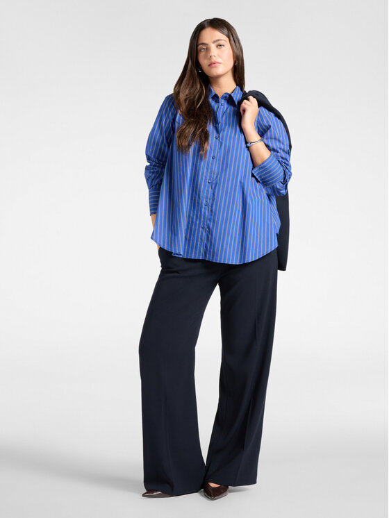 Elena Mirò Elena Mirò Camicia 5027P200364N001 Blu Over Fit