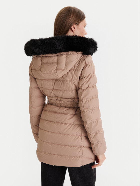Geox Geox Geacă din puf Catria W5626G T3152 F5228 Bej Slim Fit