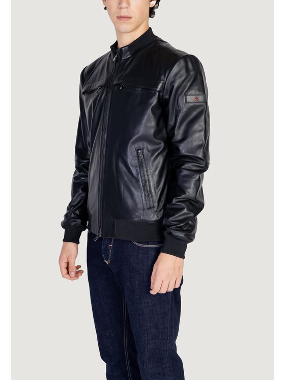 Peuterey Peuterey Giacca di pelle SANDS LEATHER WS 06 Nero Regular Fit