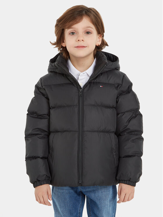 Gyerek Télikabát Tommy Hilfiger, Méret: 8Y, Fekete, Essential KB0KB08341 D