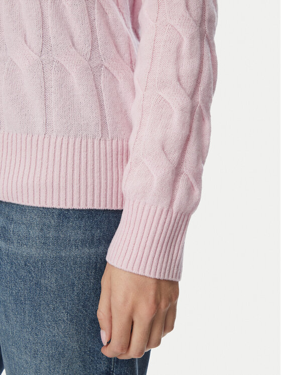 Tommy Hilfiger Tommy Hilfiger Pulover WW0WW43586 Svetlo rožnata Regular Fit