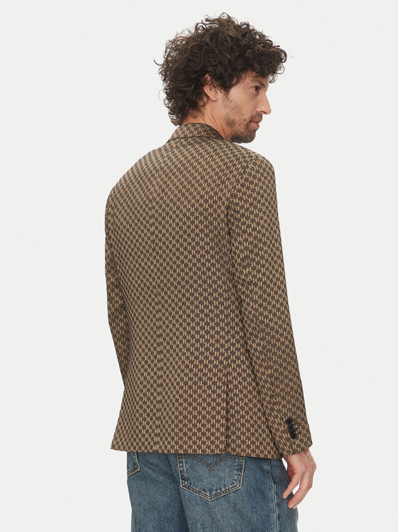 KARL LAGERFELD KARL LAGERFELD Sakoi 155106 552115 Smeđa Slim Fit