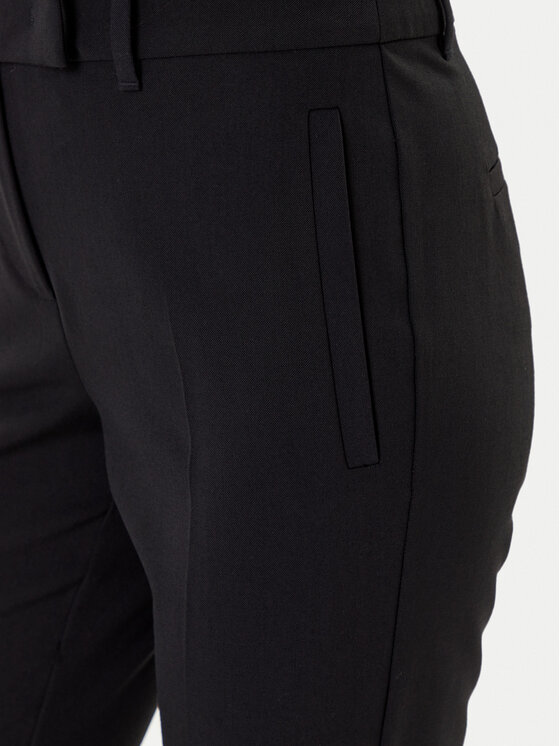 Marella Marella Pantaloni chino Opaco 2523136101 Nero Slim Fit