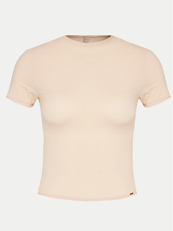 Dorina Dorina T-shirt Noa FXTO0015MI116 Bež Slim Fit