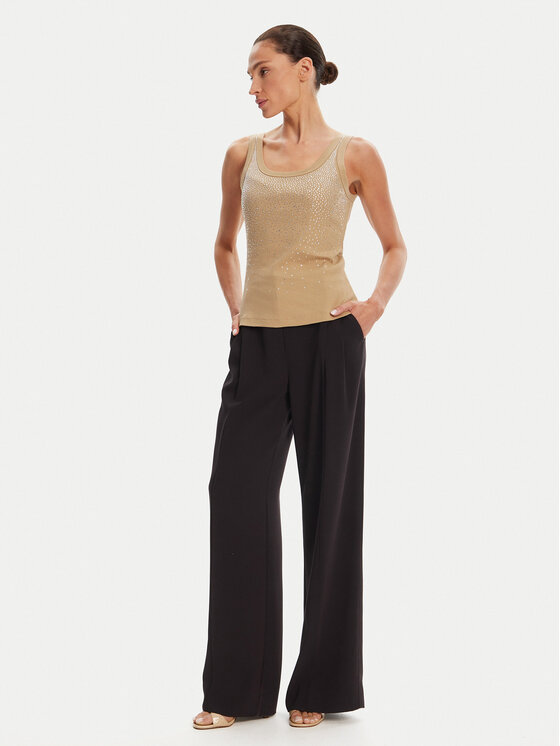 Rinascimento Rinascimento Top CFC0124040003 Bej Regular Fit