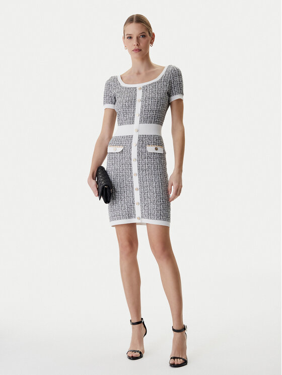Guess Guess Úpletové šaty W6RK42 Z0361 Sivá Regular Fit