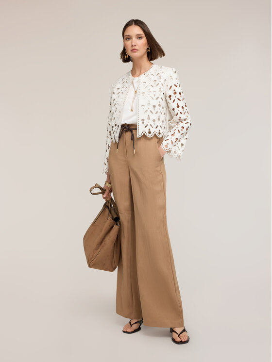 Motivi Motivi Giacca in similpelle R301W000172N011 Bianco Regular Fit