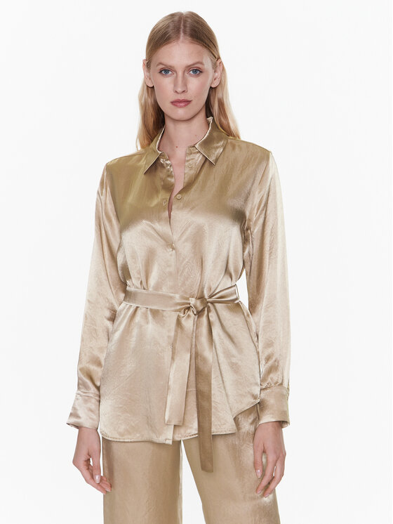 Max Mara Leisure Max Mara Leisure Hemd Holiday 23311102 Goldfarben Regular Fit