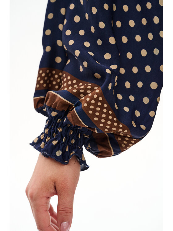 blue shadow blue shadow Bluzka Vivi 2 Granatowy Regular Fit