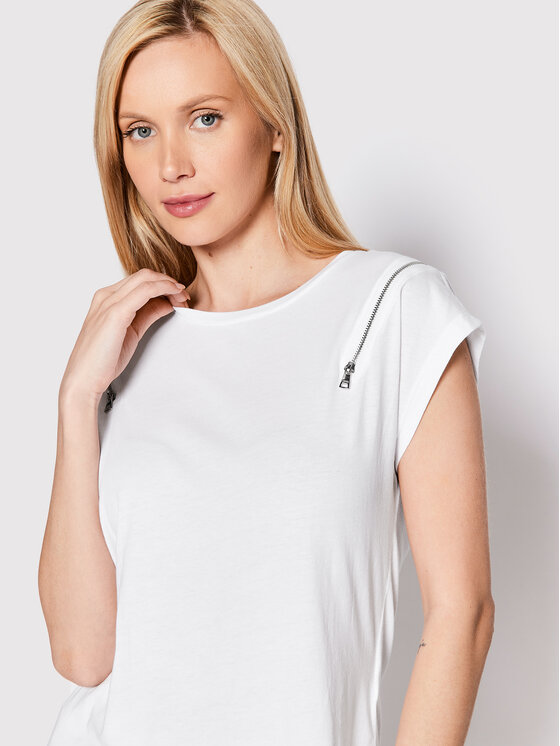 T-shirt P22H1GRW Bianco Relaxed Fit