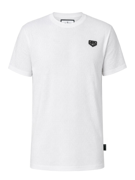 PHILIPP PLEIN PHILIPP PLEIN T-Shirt 31667 Biały Regular Fit