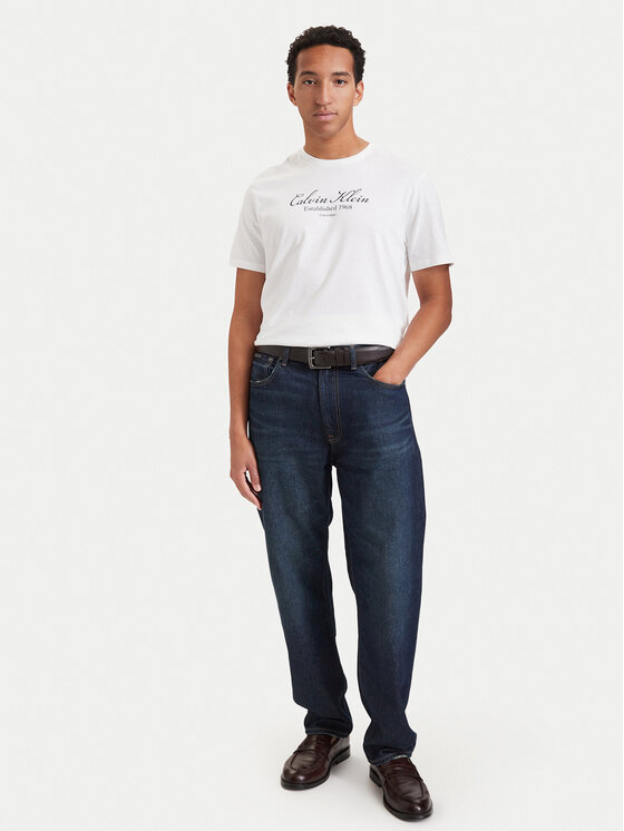 Calvin Klein Jeans Calvin Klein Jeans T-Shirt Script LV04RH830G Λευκό Regular Fit