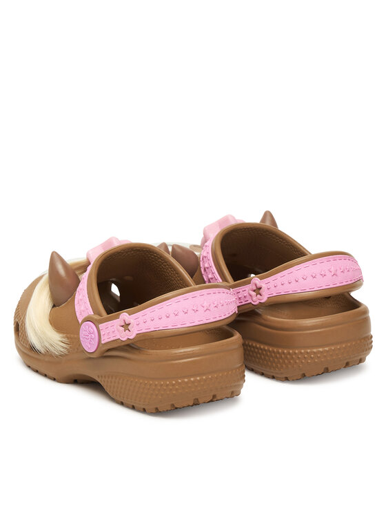 Crocs Crocs Natikači Toddler Classic IAM Horse Clog 211371 Rjava