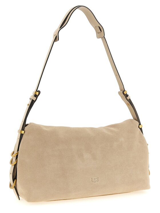 PINKO PINKO Torebka Beige Cowhide Shoulder Beżowy