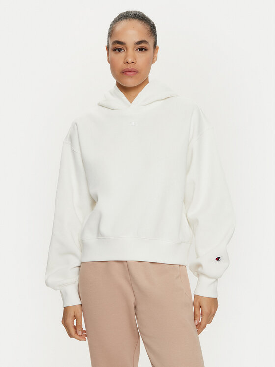 Champion Mikina 117539 Écru Loose Fit
