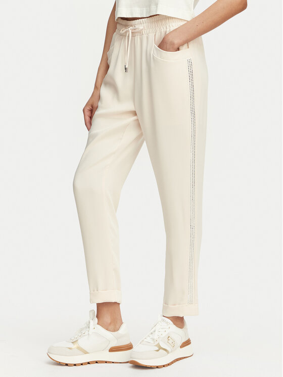 Liu Jo Sport Liu Jo Sport Medžiaginės kelnės TA6290 TS923 Rožinė Regular Fit