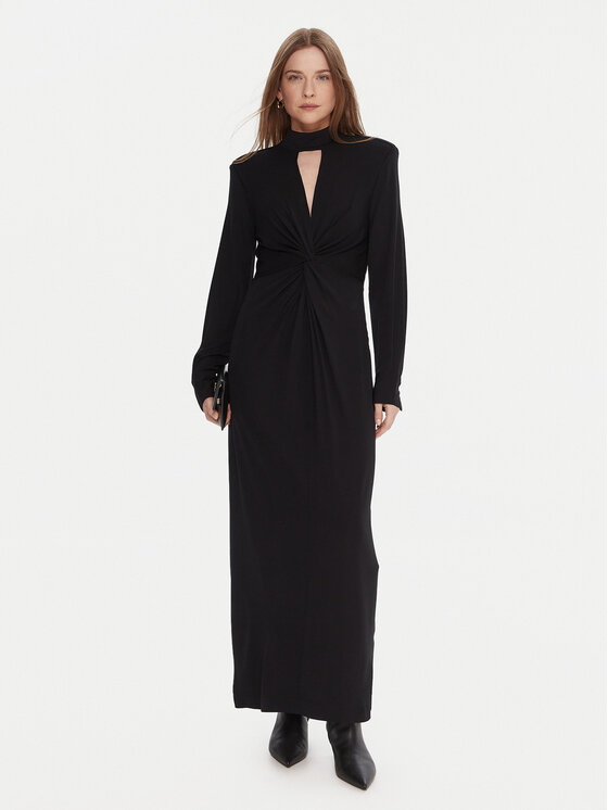 LOLA CASADEMUNT LOLA CASADEMUNT Rochie de seară LF2516015 Negru Regular Fit