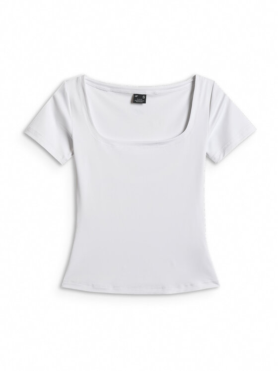 4F 4F T-Shirt EVERYWEAR Biały Slim Fit