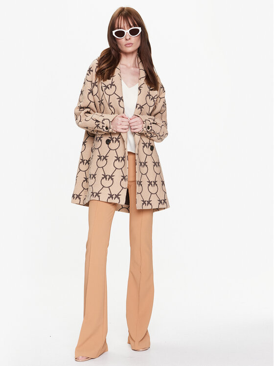 Pinko Pinko Prijelazni kaput 101261 A0N3 Bež Relaxed Fit