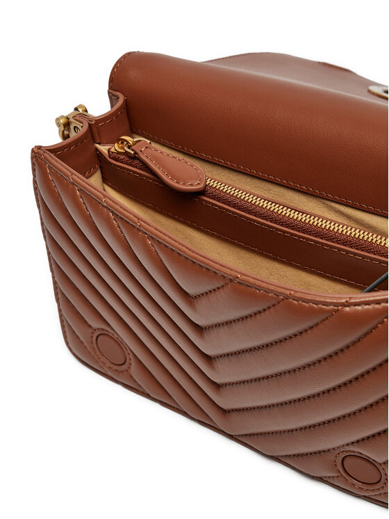 PINKO Pinko Soma Sheep Nappa Chevron Brūns