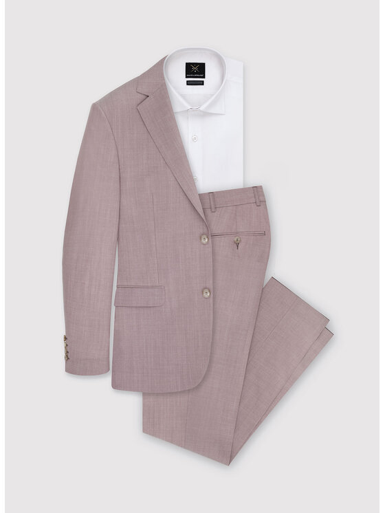 Pako Lorente Pako Lorente Spodnie garniturowe P23SP-6G-016 Różowy Slim Fit