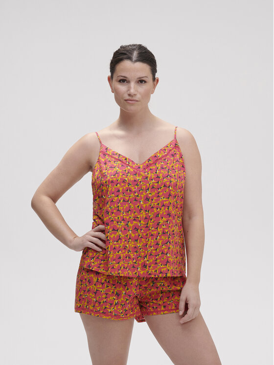 Simone Pérèle Simone Pérèle Koszulka piżamowa Songe 18S900 Różowy Comfort Fit