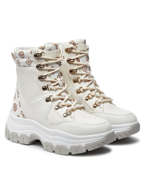 Guess Guess Schnürschuhe Bliza FLFBLI FAL12 Écru