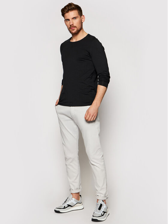Longsleeve Kyran 6943 3815 Nero Regular Fit