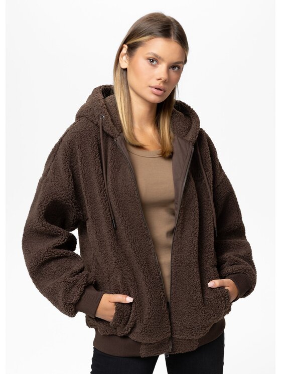PITBULL PITBULL Bluza DAISY Brązowy Regular Fit