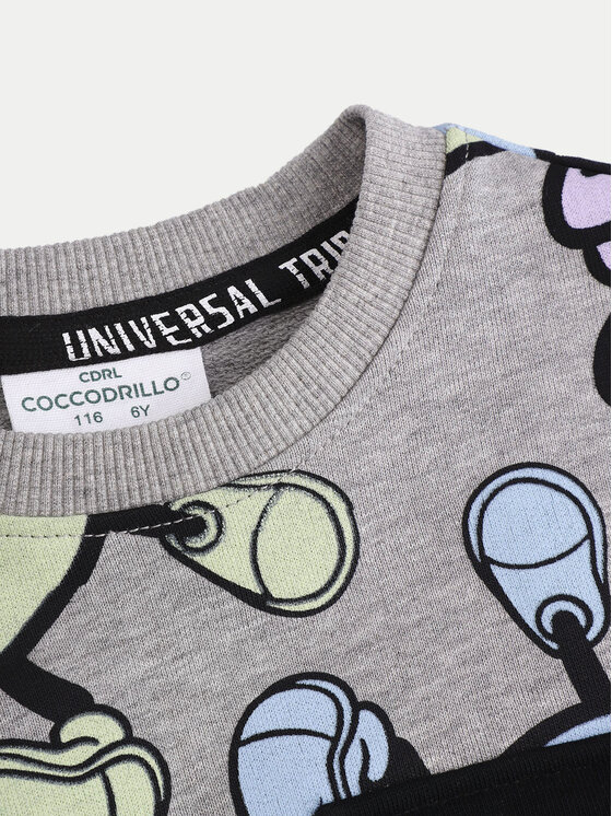 Coccodrillo Coccodrillo Felpa ZC4132101WBK Grigio Regular Fit