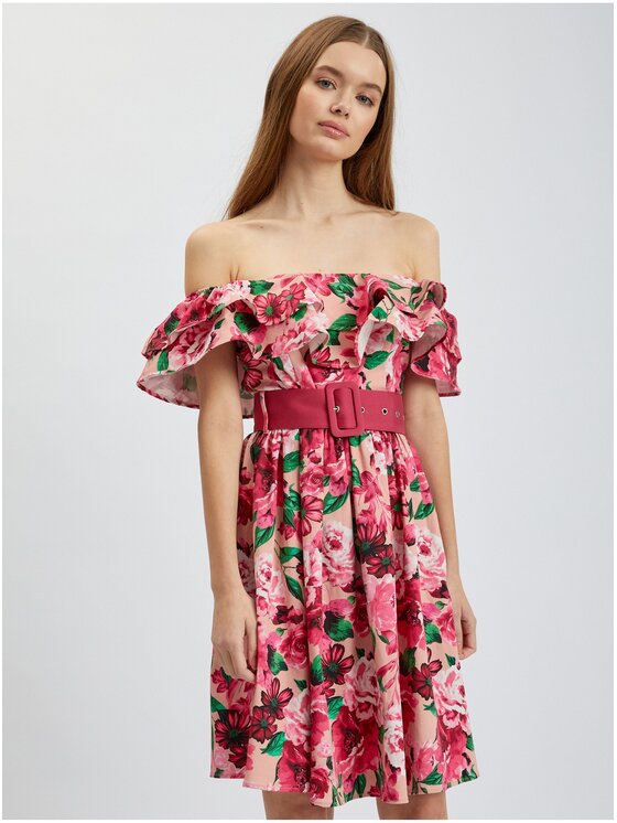 Orsay Orsay Sukienka 471671-225000__42 Różowy Regular Fit