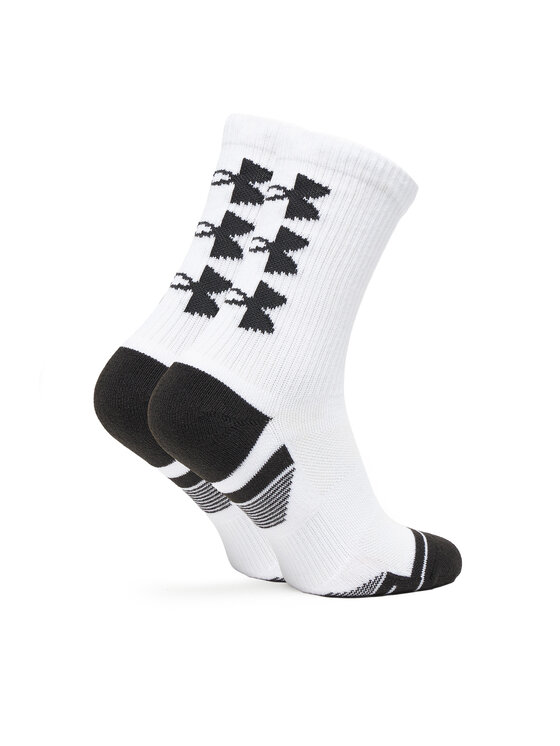 Under Armour Under Armour Σετ ψηλές κάλτσες ανδρικές 3 τεμαχίων UA Perform Tech 3p Crew 1379515 Λευκό