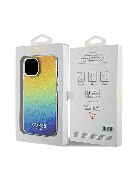 Guess Guess Etui na telefon iPhone 14 / 15 / 13 Kolorowy