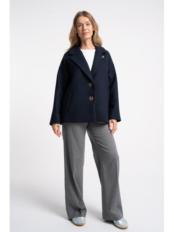 CLICK CLICK Μπουφάν μεταβατικό 71-0101 Σκούρο μπλε Comfortable Fit
