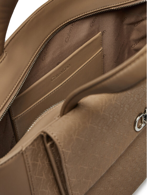 Calvin Klein Calvin Klein Käekott Ck Medium Shopper W/Pocket_Mono K60K613136 Pruun
