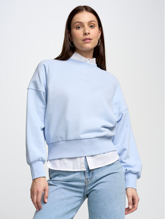 BIG STAR BIG STAR Bluza JEAN_400_170 Błękitny Basic Fit
