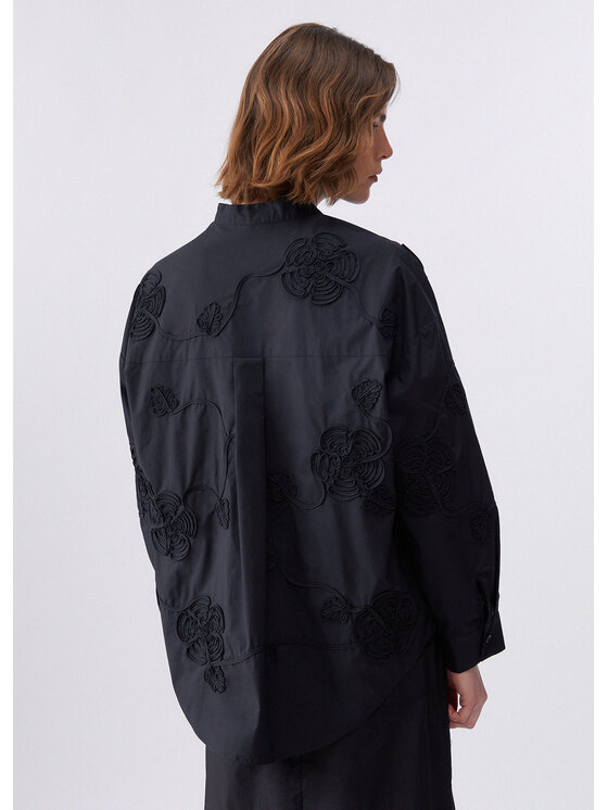 Liu Jo Liu Jo Koszula CA6170T039A22222 Czarny Loose Fit