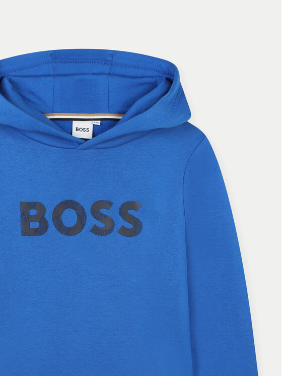 BOSS Boss Felpa J51189 D Blu Regular Fit