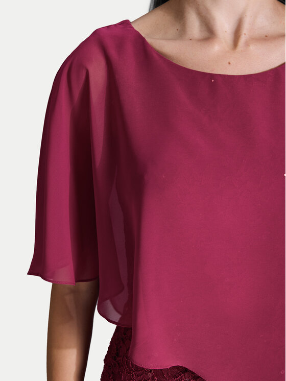 Swing Swing Coctailkleid 77760410 Dunkelrot Regular Fit