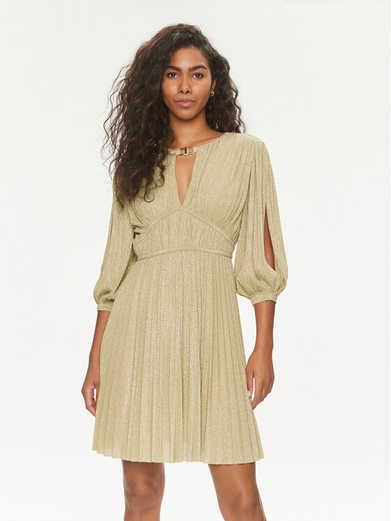 Liu Jo Liu Jo Coctailkleid CA4050 J1923 Goldfarben Regular Fit
