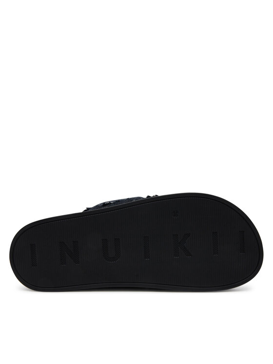 Inuikii Inuikii Klapki Classic Jeans Velcro 70104-143 Czarny