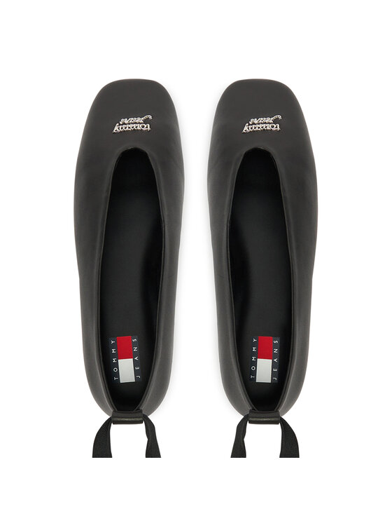 Tommy Jeans Tommy Jeans Ballerinas Tjw Ballerina With Laces EN0EN02939 Schwarz