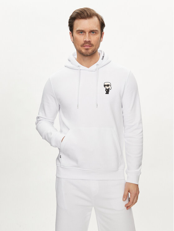 KARL LAGERFELD Mikina 705031 542900 Biela Regular Fit