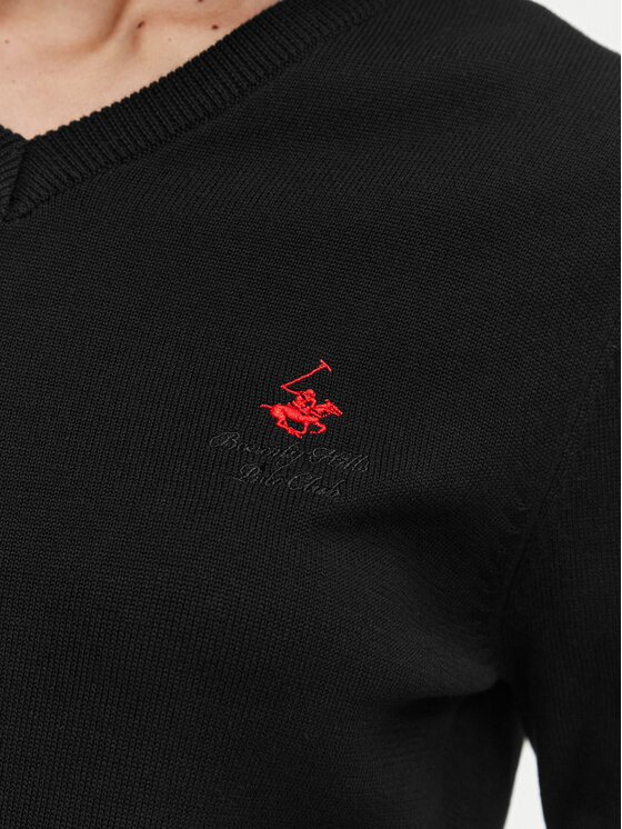Beverly Hills Polo Club Beverly Hills Polo Club Sveter P-SS26W-M536563 Čierna Regular Fit
