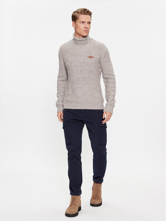 Aeronautica Militare Aeronautica Militare Golf 232MA1455L509 Szary Regular Fit