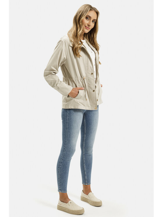 Cross Jeans Cross Jeans Kurtka przejściowa 81278-009 Beżowy Regular Fit