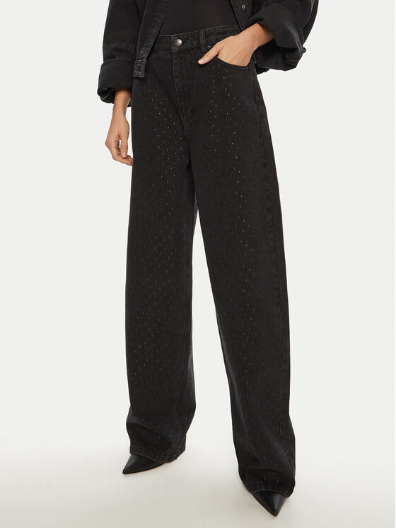ROTATE ROTATE Blugi 113606 Negru Regular Fit