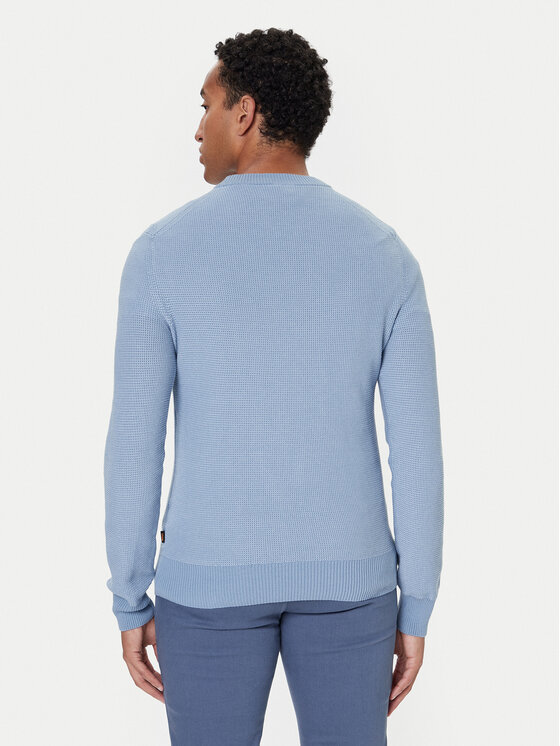 BOSS BOSS Džemper Klapok 50548673 Svijetloplava Regular Fit