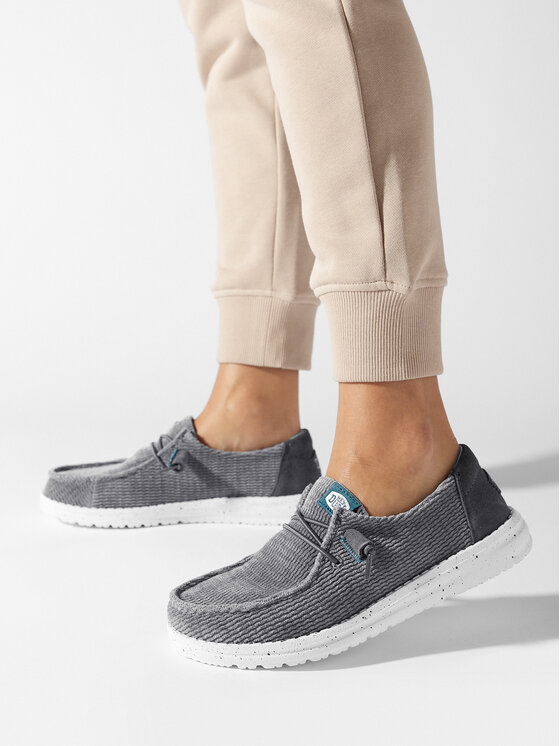 Hey Dude Hey Dude Обувки Wendy Wave Corduroy 40195-025 Сив